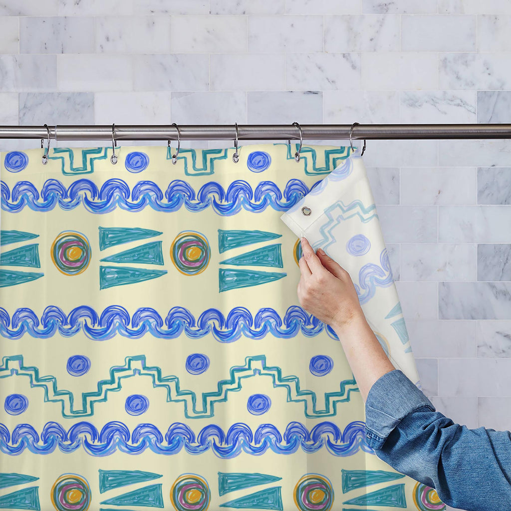 Hand Drawn Design D5 Washable Waterproof Shower Curtain-Shower Curtains-CUR_SH-IC 5007622 IC 5007622, Abstract Expressionism, Abstracts, Art and Paintings, Baby, Children, Circle, Digital, Digital Art, Fashion, Geometric, Geometric Abstraction, Graphic, Holidays, Kids, Modern Art, Nature, Patterns, Retro, Scenic, Semi Abstract, Signs, Signs and Symbols, Stripes, Urban, hand, drawn, design, d5, washable, waterproof, shower, curtain, abstract, art, backdrop, background, curly, decor, decoration, doodle, eleme