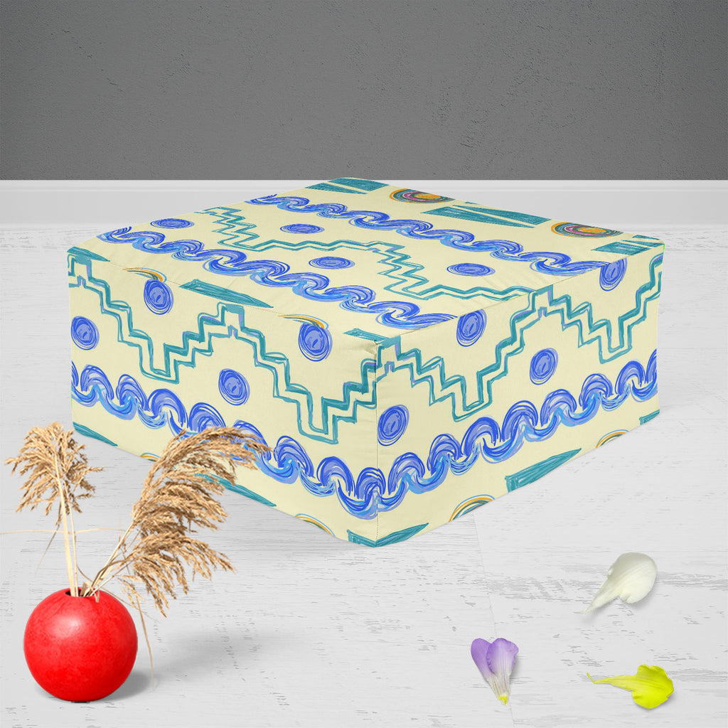 Hand Drawn Design D5 Footstool Footrest Puffy Pouffe Ottoman Bean Bag | Canvas Fabric-Footstools-FST_CB_BN-IC 5007622 IC 5007622, Abstract Expressionism, Abstracts, Art and Paintings, Baby, Children, Circle, Digital, Digital Art, Fashion, Geometric, Geometric Abstraction, Graphic, Holidays, Kids, Modern Art, Nature, Patterns, Retro, Scenic, Semi Abstract, Signs, Signs and Symbols, Stripes, Urban, hand, drawn, design, d5, footstool, footrest, puffy, pouffe, ottoman, bean, bag, canvas, fabric, abstract, art, 