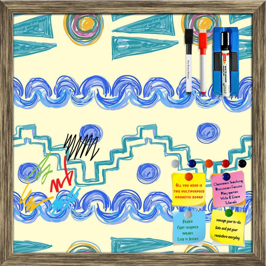 Hand Drawn Design Framed Magnetic Dry Erase Board | Combo with Magnet Buttons & Markers-Magnetic Boards Framed-MGB_FR-IC 5007622 IC 5007622, Abstract Expressionism, Abstracts, Art and Paintings, Baby, Children, Circle, Digital, Digital Art, Fashion, Geometric, Geometric Abstraction, Graphic, Holidays, Kids, Modern Art, Nature, Patterns, Retro, Scenic, Semi Abstract, Signs, Signs and Symbols, Stripes, Urban, hand, drawn, design, framed, magnetic, dry, erase, board, printed, whiteboard, with, 4, magnets, 2, m