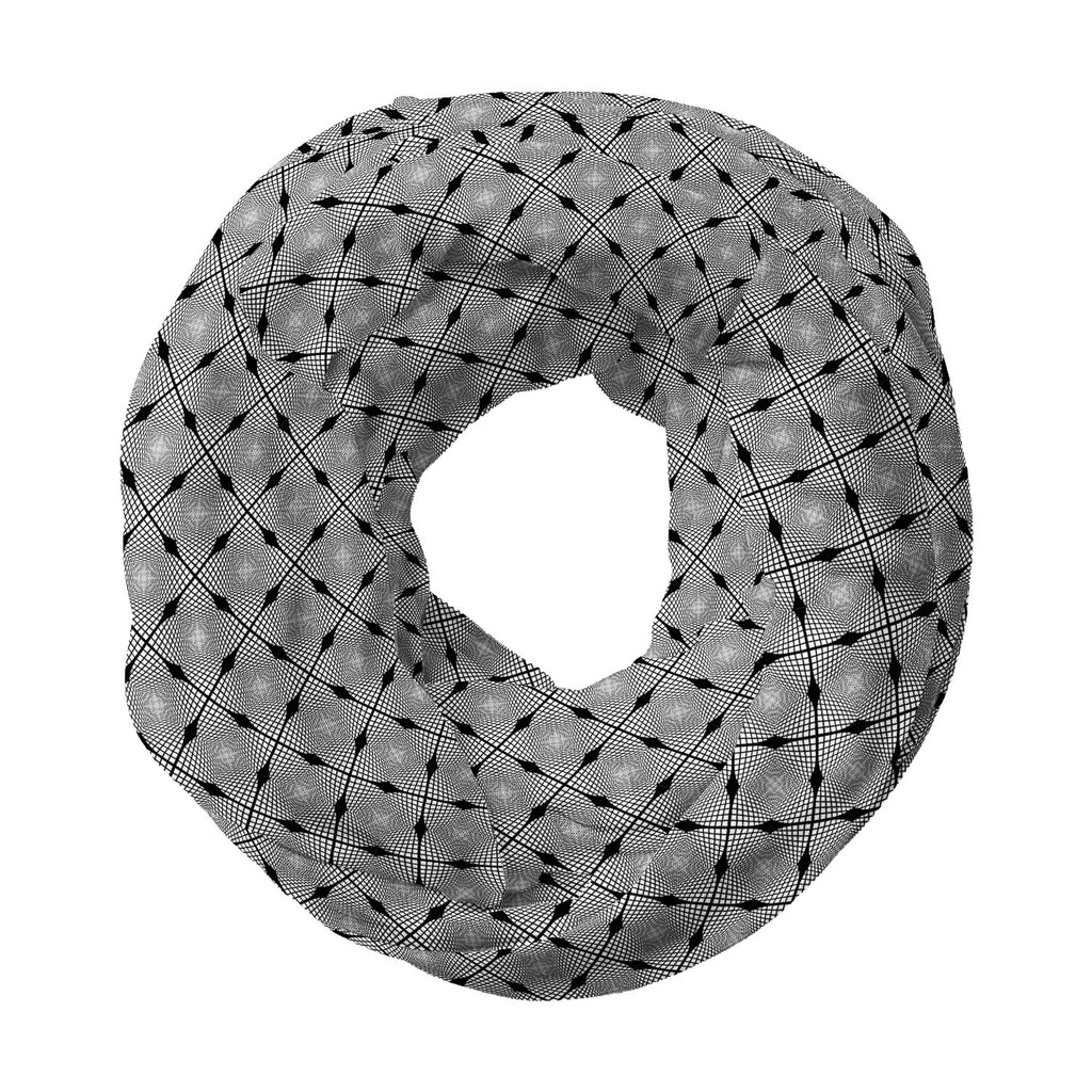 Monochrome Geometric Printed Wraparound Infinity Loop Scarf | Girls & Women | Soft Poly Fabric-Scarfs Infinity Loop--IC 5007623 IC 5007623, Abstract Expressionism, Abstracts, Art and Paintings, Black, Black and White, Check, Diamond, Digital, Digital Art, Geometric, Geometric Abstraction, Graphic, Grid Art, Illustrations, Modern Art, Patterns, Semi Abstract, Signs, Signs and Symbols, Stripes, White, monochrome, printed, wraparound, infinity, loop, scarf, girls, women, soft, poly, fabric, abstract, abstracti