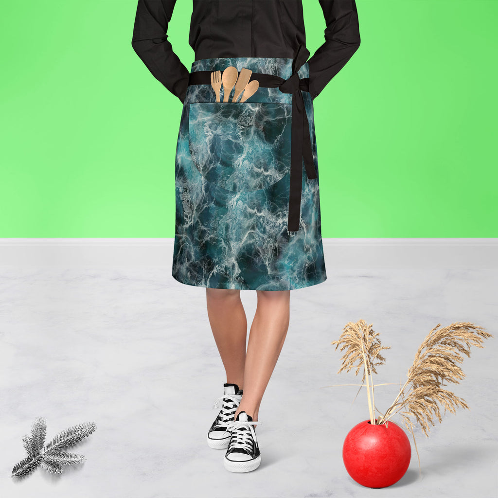 Abstract Surface D2 Apron | Adjustable, Free Size & Waist Tiebacks - Apron Waist to Knee - ArtzFolio.com