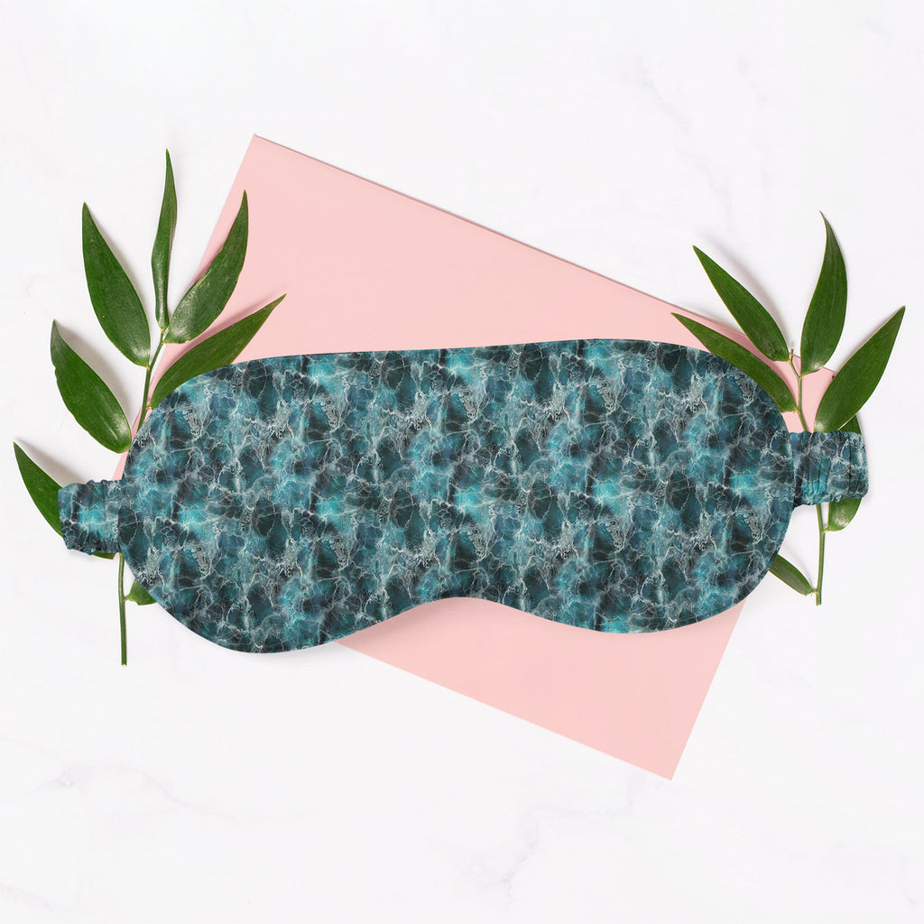 Abstract Surface Sleeping Eye Pad Blackout Eye Cover | Soft Anti-Allergic Eco-Friendly Natural Mulberry Silk Fabric - Sleep Masks - ArtzFolio.com