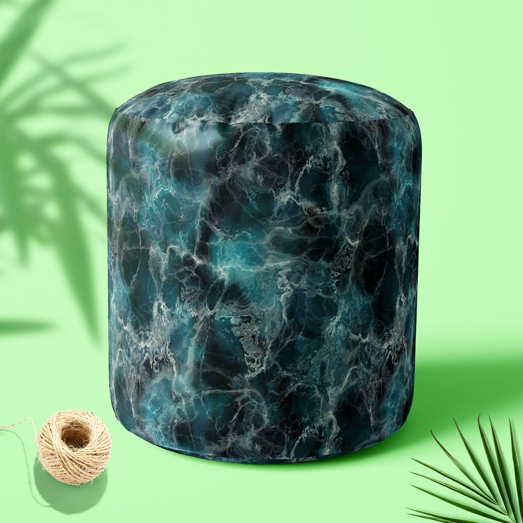 Abstract Surface D2 Footstool Footrest Puffy Pouffe Ottoman Bean Bag | Canvas Fabric - Footstools - ArtzFolio.com