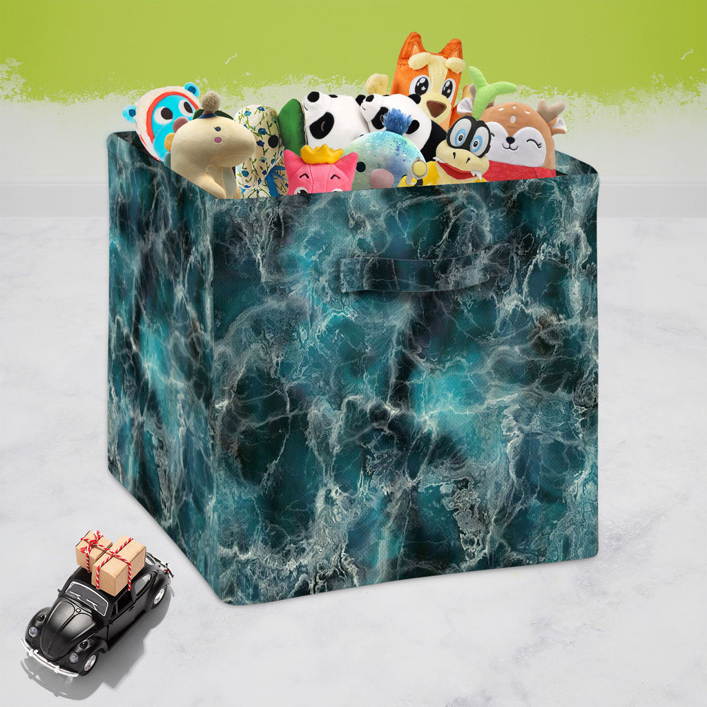 Abstract Surface D2 Foldable Open Storage Bin | Organizer Box, Toy Basket, Shelf Box, Laundry Bag | Canvas Fabric - Storage Bins - ArtzFolio.com