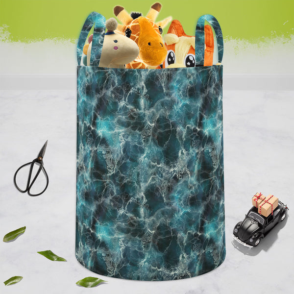 Abstract Surface D2 Foldable Open Storage Bin | Organizer Box, Toy Basket, Shelf Box, Laundry Bag | Canvas Fabric-Storage Bins-STR_BI_CB-IC 5007624 IC 5007624, Abstract Expressionism, Abstracts, Architecture, Black, Black and White, Marble, Marble and Stone, Nature, Patterns, Scenic, Semi Abstract, Signs, Signs and Symbols, White, abstract, surface, d2, foldable, open, storage, bin, organizer, box, toy, basket, shelf, laundry, bag, canvas, fabric, pattern, texture, seamless, blue, background, antique, close