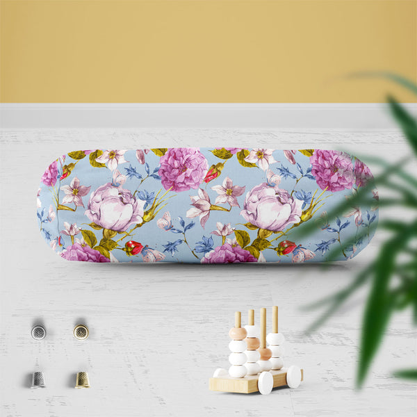 Floral Roses D1 Bolster Cover Booster Cases | Concealed Zipper Opening-Bolster Covers-BOL_CV_ZP-IC 5007625 IC 5007625, Abstract Expressionism, Abstracts, Ancient, Botanical, Floral, Flowers, Historical, Medieval, Nature, Patterns, Retro, Scenic, Semi Abstract, Vintage, Watercolour, Wedding, roses, d1, bolster, cover, booster, cases, zipper, opening, poly, cotton, fabric, peonies, flower, pattern, seamless, abstract, anniversary, artwork, background, bloom, bouquet, butterfly, garden, greeting, invitation, n