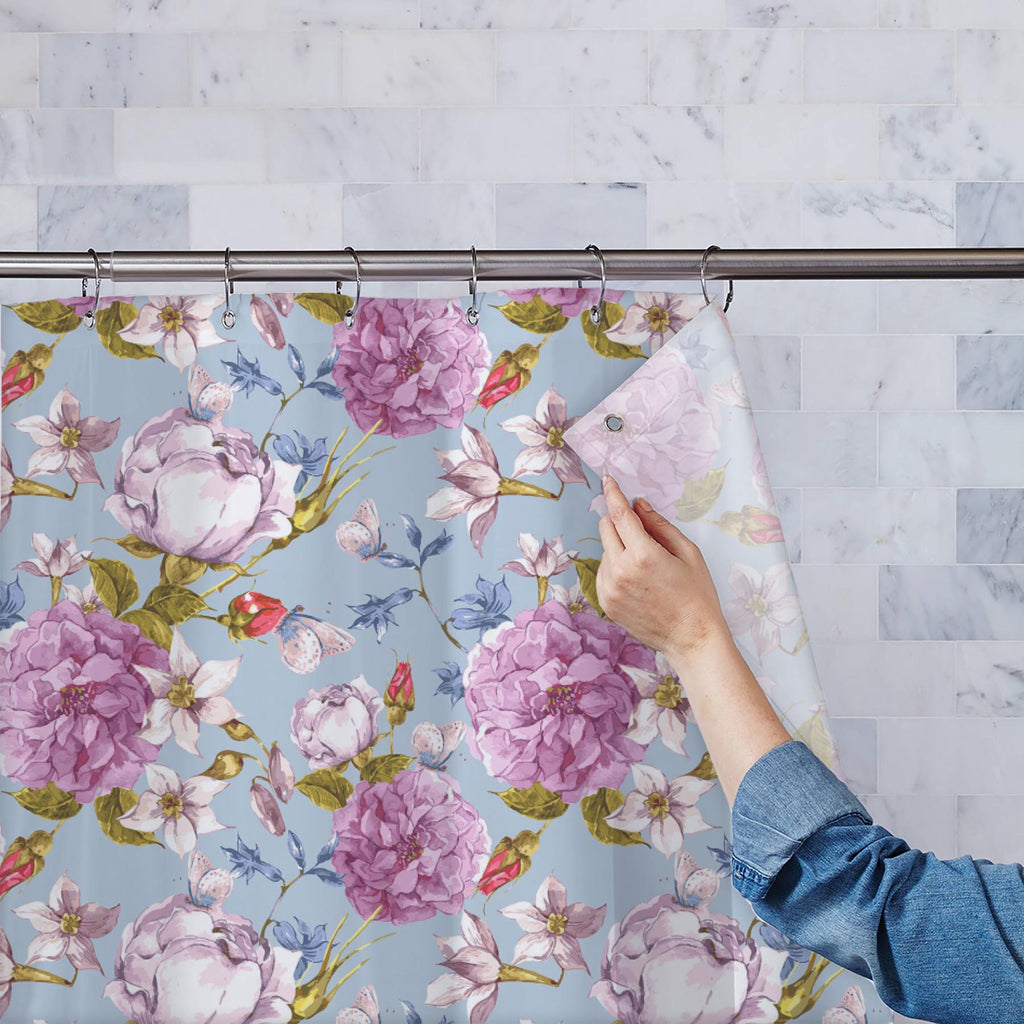 Floral Roses D1 Washable Waterproof Shower Curtain-Shower Curtains-CUR_SH-IC 5007625 IC 5007625, Abstract Expressionism, Abstracts, Ancient, Botanical, Floral, Flowers, Historical, Medieval, Nature, Patterns, Retro, Scenic, Semi Abstract, Vintage, Watercolour, Wedding, roses, d1, washable, waterproof, shower, curtain, peonies, flower, pattern, seamless, abstract, anniversary, artwork, background, bloom, bouquet, butterfly, garden, greeting, invitation, narcissus, ornamental, romantic, rose, spring, summer, 