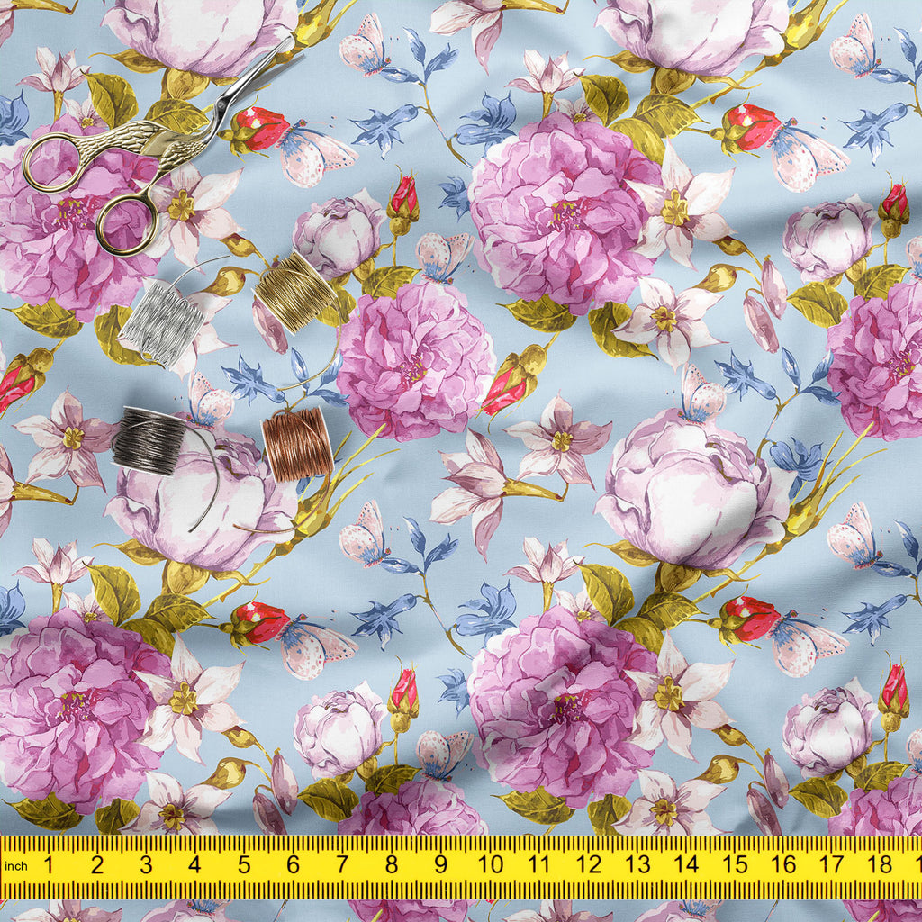 Floral Roses D1 Upholstery Fabric by Metre | For Sofa, Curtains, Cushions, Furnishing, Craft, Dress Material-Upholstery Fabrics-FAB_RW-IC 5007625 IC 5007625, Abstract Expressionism, Abstracts, Ancient, Botanical, Floral, Flowers, Historical, Medieval, Nature, Patterns, Retro, Scenic, Semi Abstract, Vintage, Watercolour, Wedding, roses, d1, upholstery, fabric, by, metre, for, sofa, curtains, cushions, furnishing, craft, dress, material, peonies, flower, pattern, seamless, abstract, anniversary, artwork, back