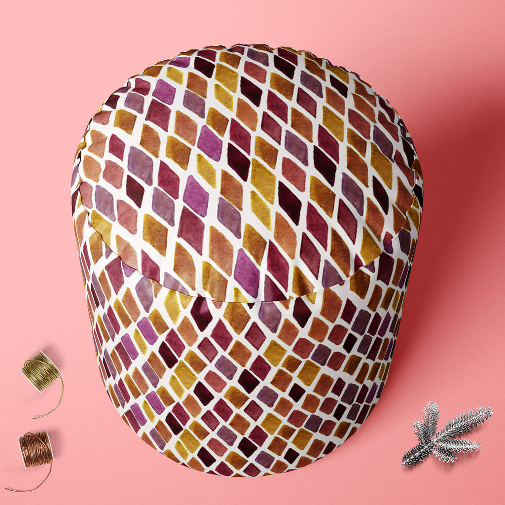 Checked D1 Footstool Footrest Puffy Pouffe Ottoman Bean Bag | Canvas Fabric-Footstools-FST_CB_BN-IC 5007626 IC 5007626, Abstract Expressionism, Abstracts, Ancient, Art and Paintings, Check, Cross, Culture, Drawing, Ethnic, Fashion, Geometric, Geometric Abstraction, Graffiti, Hand Drawn, Hipster, Historical, Illustrations, Medieval, Patterns, Plaid, Retro, Semi Abstract, Stripes, Traditional, Tribal, Vintage, Watercolour, World Culture, checked, d1, footstool, footrest, puffy, pouffe, ottoman, bean, bag, can