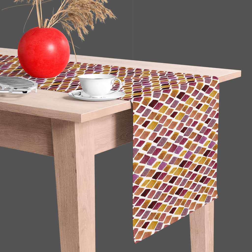 Checked D1 Table Runner-Table Runners-RUN_TB-IC 5007626 IC 5007626, Abstract Expressionism, Abstracts, Ancient, Art and Paintings, Check, Cross, Culture, Drawing, Ethnic, Fashion, Geometric, Geometric Abstraction, Graffiti, Hand Drawn, Hipster, Historical, Illustrations, Medieval, Patterns, Plaid, Retro, Semi Abstract, Stripes, Traditional, Tribal, Vintage, Watercolour, World Culture, checked, d1, table, runner, abstract, art, background, boho, bright, brush, checks, diagonal, doodles, drawn, fabric, geomet