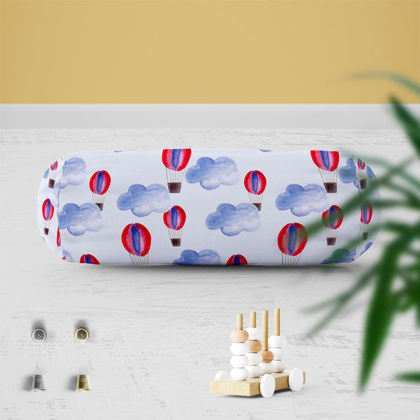 Watercolor Balloons & Clouds D1 Bolster Cover Booster Cases | Concealed Zipper Opening-Bolster Covers-BOL_CV_ZP-IC 5007627 IC 5007627, Abstract Expressionism, Abstracts, Ancient, Black and White, Digital, Digital Art, Drawing, Graphic, Hand Drawn, Historical, Illustrations, Medieval, Patterns, Retro, Semi Abstract, Signs, Signs and Symbols, Splatter, Vintage, Watercolour, White, watercolor, balloons, clouds, d1, bolster, cover, booster, cases, zipper, opening, poly, cotton, fabric, abstract, aerostat, air, 