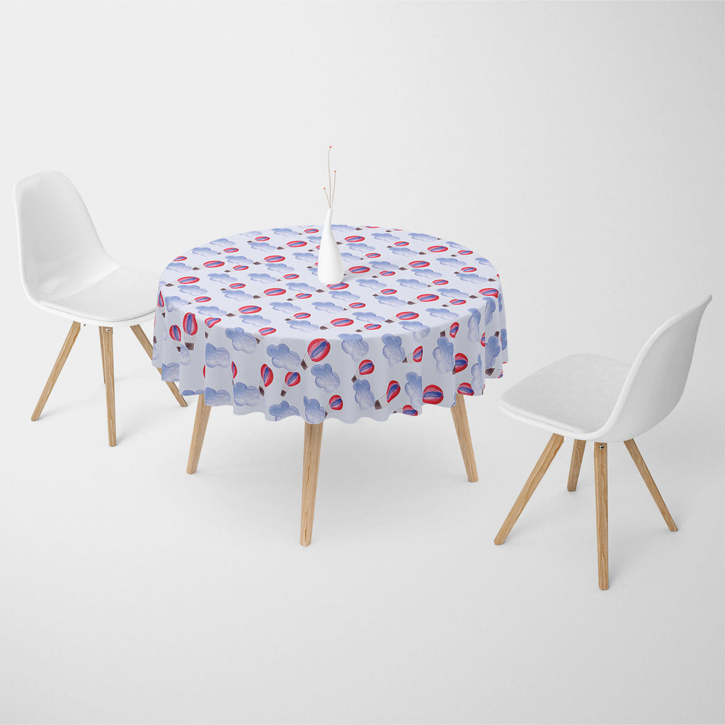 Watercolor Balloons & Clouds Table Cloth Cover-Table Covers-CVR_TB_RD-IC 5007627 IC 5007627, Abstract Expressionism, Abstracts, Ancient, Black and White, Digital, Digital Art, Drawing, Graphic, Hand Drawn, Historical, Illustrations, Medieval, Patterns, Retro, Semi Abstract, Signs, Signs and Symbols, Splatter, Vintage, Watercolour, White, watercolor, balloons, clouds, table, cloth, cover, abstract, aerostat, air, aqua, background, balloon, banner, blue, bright, canvas, cloud, design, element, hand, drawn, ha