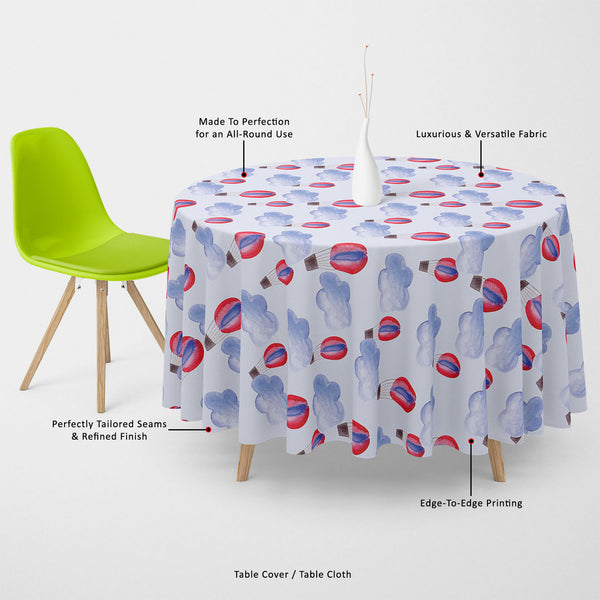 Watercolor Balloons & Clouds Table Cloth Cover-Table Covers-CVR_TB_RD-IC 5007627 IC 5007627, Abstract Expressionism, Abstracts, Ancient, Black and White, Digital, Digital Art, Drawing, Graphic, Hand Drawn, Historical, Illustrations, Medieval, Patterns, Retro, Semi Abstract, Signs, Signs and Symbols, Splatter, Vintage, Watercolour, White, watercolor, balloons, clouds, table, cloth, cover, canvas, fabric, abstract, aerostat, air, aqua, background, balloon, banner, blue, bright, cloud, design, element, hand, d
