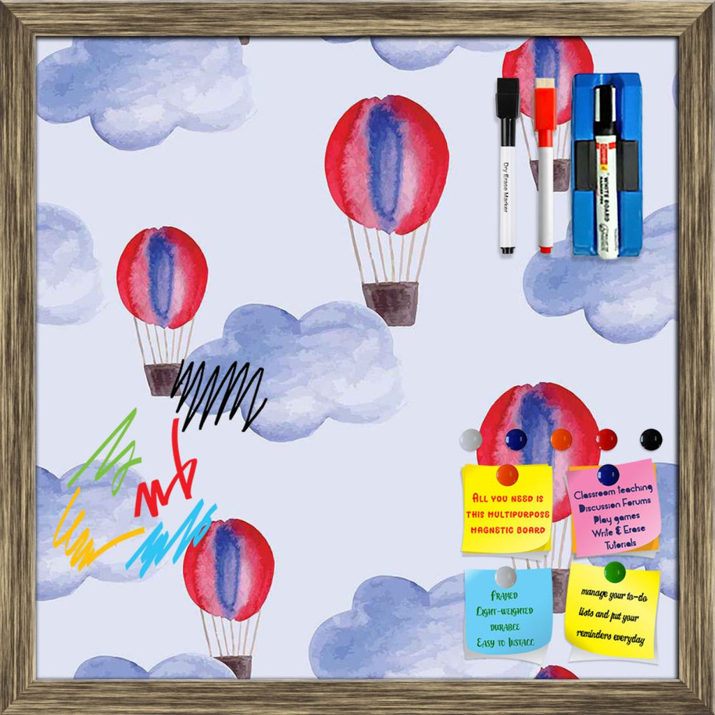 Watercolor Balloons & Clouds Framed Magnetic Dry Erase Board | Combo with Magnet Buttons & Markers-Magnetic Boards Framed-MGB_FR-IC 5007627 IC 5007627, Abstract Expressionism, Abstracts, Ancient, Black and White, Digital, Digital Art, Drawing, Graphic, Hand Drawn, Historical, Illustrations, Medieval, Patterns, Retro, Semi Abstract, Signs, Signs and Symbols, Splatter, Vintage, Watercolour, White, watercolor, balloons, clouds, framed, magnetic, dry, erase, board, printed, whiteboard, with, 4, magnets, 2, mark