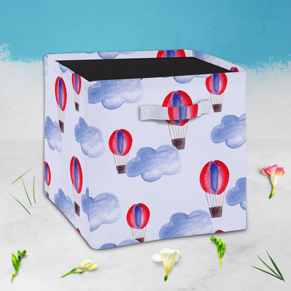 Watercolor Balloons & Clouds D1 Foldable Open Storage Bin | Organizer Box, Toy Basket, Shelf Box, Laundry Bag | Canvas Fabric-Storage Bins-STR_BI_CB-IC 5007627 IC 5007627, Abstract Expressionism, Abstracts, Ancient, Black and White, Digital, Digital Art, Drawing, Graphic, Hand Drawn, Historical, Illustrations, Medieval, Patterns, Retro, Semi Abstract, Signs, Signs and Symbols, Splatter, Vintage, Watercolour, White, watercolor, balloons, clouds, d1, foldable, open, storage, bin, organizer, box, toy, basket, 