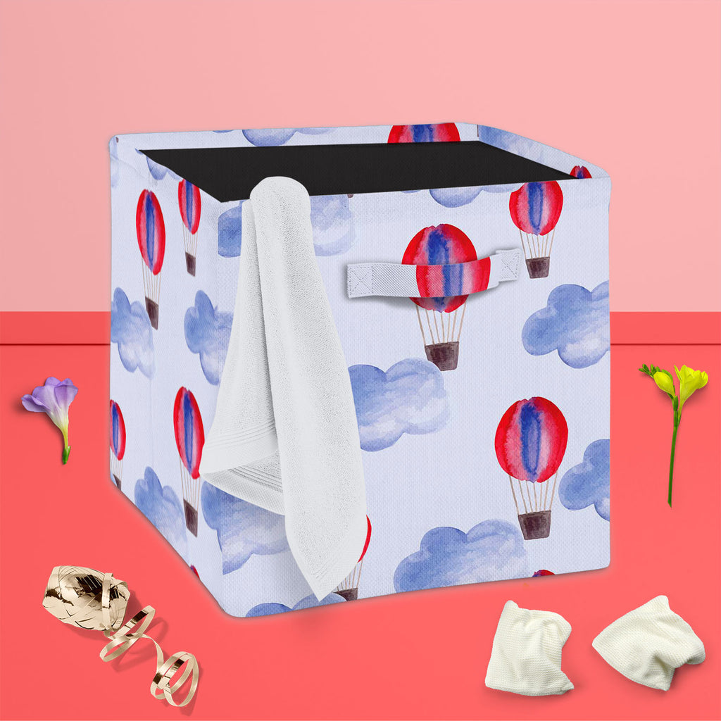 Watercolor Balloons & Clouds D1 Foldable Open Storage Bin | Organizer Box, Toy Basket, Shelf Box, Laundry Bag | Canvas Fabric-Storage Bins-STR_BI_CB-IC 5007627 IC 5007627, Abstract Expressionism, Abstracts, Ancient, Black and White, Digital, Digital Art, Drawing, Graphic, Hand Drawn, Historical, Illustrations, Medieval, Patterns, Retro, Semi Abstract, Signs, Signs and Symbols, Splatter, Vintage, Watercolour, White, watercolor, balloons, clouds, d1, foldable, open, storage, bin, organizer, box, toy, basket, 