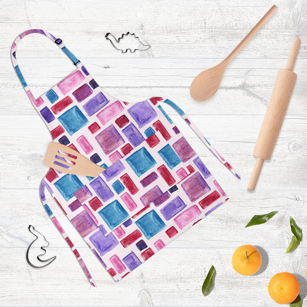 Watercolor Pattern D2 Apron | Adjustable, Free Size & Waist Tiebacks-Aprons Neck to Knee-APR_NK_KN-IC 5007628 IC 5007628, Abstract Expressionism, Abstracts, Ancient, Art and Paintings, Check, Cross, Culture, Drawing, Ethnic, Fashion, Geometric, Geometric Abstraction, Graffiti, Hand Drawn, Hipster, Historical, Illustrations, Medieval, Patterns, Plaid, Retro, Semi Abstract, Stripes, Traditional, Tribal, Vintage, Watercolour, World Culture, watercolor, pattern, d2, full-length, neck, to, knee, apron, poly-cott