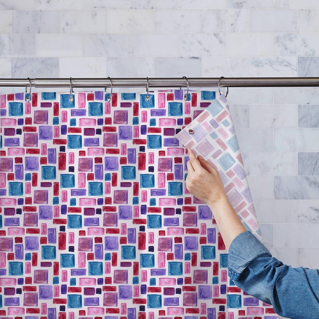 Watercolor Pattern Washable Waterproof Shower Curtain-Shower Curtains-CUR_SH-IC 5007628 IC 5007628, Abstract Expressionism, Abstracts, Ancient, Art and Paintings, Check, Cross, Culture, Drawing, Ethnic, Fashion, Geometric, Geometric Abstraction, Graffiti, Hand Drawn, Hipster, Historical, Illustrations, Medieval, Patterns, Plaid, Retro, Semi Abstract, Stripes, Traditional, Tribal, Vintage, Watercolour, World Culture, watercolor, pattern, washable, waterproof, shower, curtain, abstract, art, background, boho,