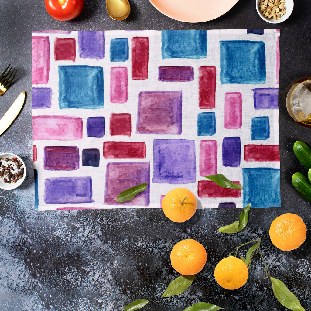 Watercolor Pattern D2 Table Mat Placemat-Table Place Mats Fabric-MAT_TB-IC 5007628 IC 5007628, Abstract Expressionism, Abstracts, Ancient, Art and Paintings, Check, Cross, Culture, Drawing, Ethnic, Fashion, Geometric, Geometric Abstraction, Graffiti, Hand Drawn, Hipster, Historical, Illustrations, Medieval, Patterns, Plaid, Retro, Semi Abstract, Stripes, Traditional, Tribal, Vintage, Watercolour, World Culture, watercolor, pattern, d2, table, mat, placemat, abstract, art, background, boho, bright, brush, ch