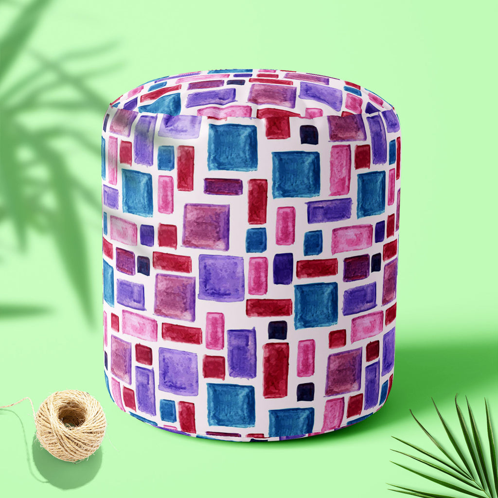 Watercolor Pattern D2 Footstool Footrest Puffy Pouffe Ottoman Bean Bag | Canvas Fabric-Footstools-FST_CB_BN-IC 5007628 IC 5007628, Abstract Expressionism, Abstracts, Ancient, Art and Paintings, Check, Cross, Culture, Drawing, Ethnic, Fashion, Geometric, Geometric Abstraction, Graffiti, Hand Drawn, Hipster, Historical, Illustrations, Medieval, Patterns, Plaid, Retro, Semi Abstract, Stripes, Traditional, Tribal, Vintage, Watercolour, World Culture, watercolor, pattern, d2, footstool, footrest, puffy, pouffe, 