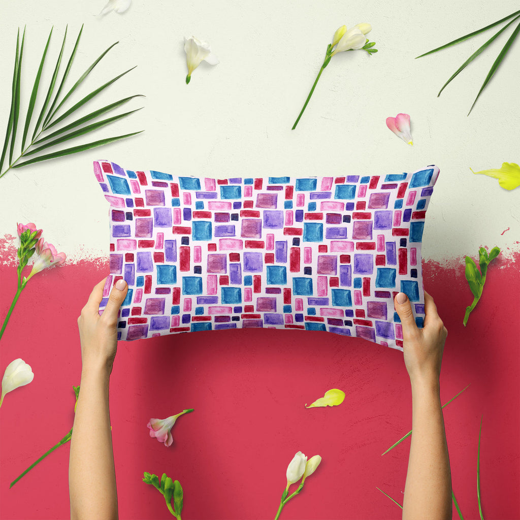 Watercolor Pattern D2 Pillow Cover Case-Pillow Cases-PIL_CV-IC 5007628 IC 5007628, Abstract Expressionism, Abstracts, Ancient, Art and Paintings, Check, Cross, Culture, Drawing, Ethnic, Fashion, Geometric, Geometric Abstraction, Graffiti, Hand Drawn, Hipster, Historical, Illustrations, Medieval, Patterns, Plaid, Retro, Semi Abstract, Stripes, Traditional, Tribal, Vintage, Watercolour, World Culture, watercolor, pattern, d2, pillow, cover, case, abstract, art, background, boho, bright, brush, checks, diagona