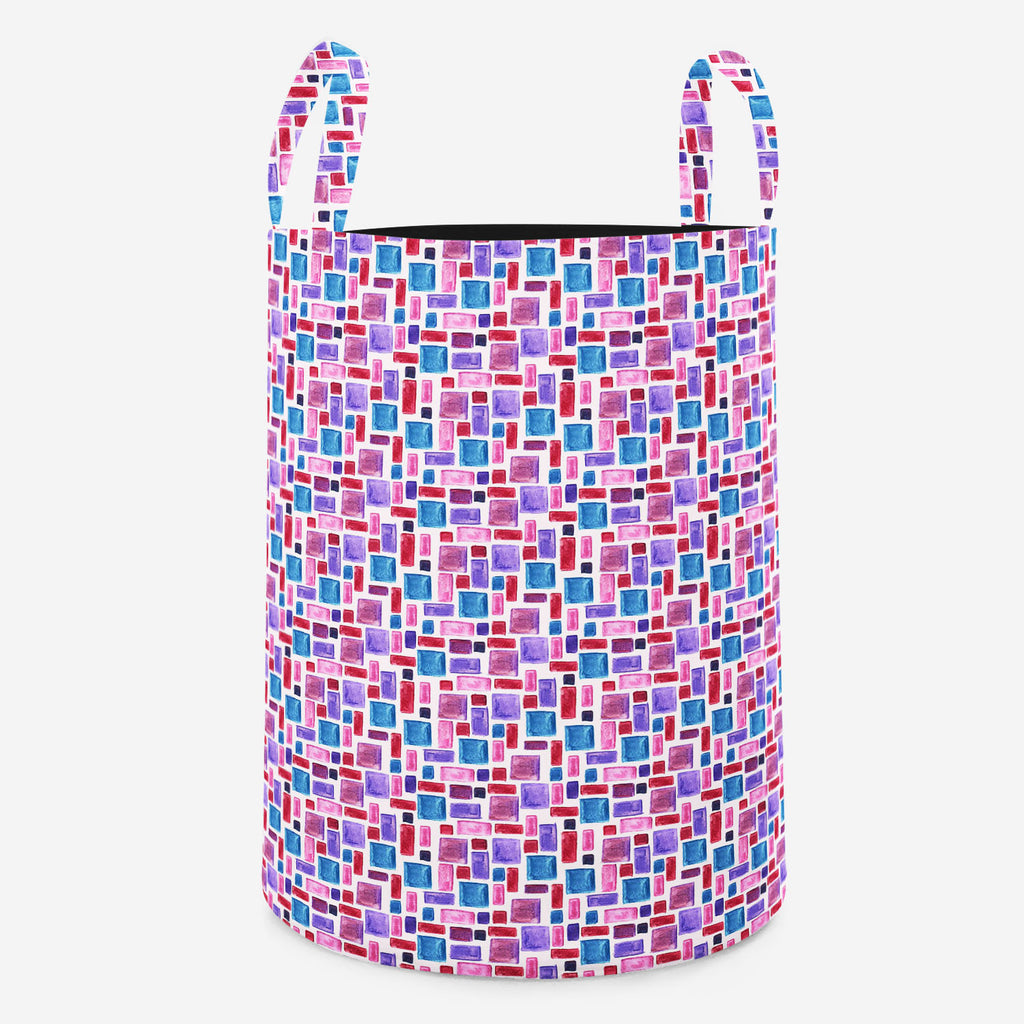 Watercolor Pattern Foldable Open Storage Bin | Organizer Box, Toy Basket, Shelf Box, Laundry Bag | Canvas Fabric-Storage Bins-STR_BI_RD-IC 5007628 IC 5007628, Abstract Expressionism, Abstracts, Ancient, Art and Paintings, Check, Cross, Culture, Drawing, Ethnic, Fashion, Geometric, Geometric Abstraction, Graffiti, Hand Drawn, Hipster, Historical, Illustrations, Medieval, Patterns, Plaid, Retro, Semi Abstract, Stripes, Traditional, Tribal, Vintage, Watercolour, World Culture, watercolor, pattern, foldable, op