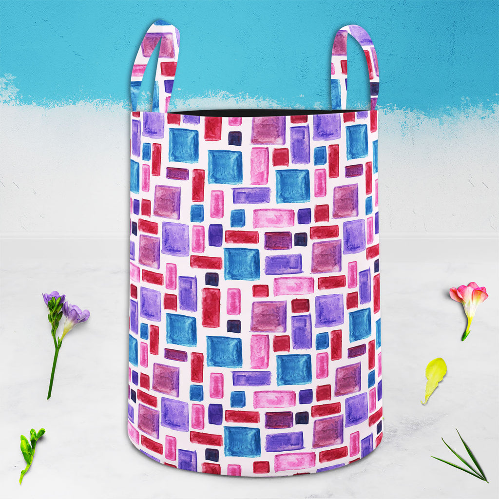 Watercolor Pattern D2 Foldable Open Storage Bin | Organizer Box, Toy Basket, Shelf Box, Laundry Bag | Canvas Fabric-Storage Bins-STR_BI_CB-IC 5007628 IC 5007628, Abstract Expressionism, Abstracts, Ancient, Art and Paintings, Check, Cross, Culture, Drawing, Ethnic, Fashion, Geometric, Geometric Abstraction, Graffiti, Hand Drawn, Hipster, Historical, Illustrations, Medieval, Patterns, Plaid, Retro, Semi Abstract, Stripes, Traditional, Tribal, Vintage, Watercolour, World Culture, watercolor, pattern, d2, folda