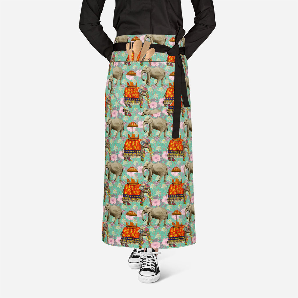Indian Elephants Apron | Adjustable, Free Size & Waist Tiebacks-Aprons Waist to Knee--IC 5007629 IC 5007629, Art and Paintings, Botanical, Floral, Flowers, Hand Drawn, Indian, Nature, Patterns, Scenic, Signs, Signs and Symbols, elephants, apron, adjustable, free, size, waist, tiebacks, elephant, lotus, flower, pattern, india, seamless, art, background, design, exotic, hand, drawn, wild, life, artzfolio, kitchen apron, white apron, kids apron, cooking apron, chef apron, aprons for men, aprons for women, kitc