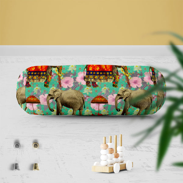 Elephant Pattern D2 Bolster Cover Booster Cases | Concealed Zipper Opening-Bolster Covers-BOL_CV_ZP-IC 5007629 IC 5007629, Art and Paintings, Botanical, Floral, Flowers, Hand Drawn, Indian, Nature, Patterns, Scenic, Signs, Signs and Symbols, elephant, pattern, d2, bolster, cover, booster, cases, zipper, opening, poly, cotton, fabric, lotus, flower, india, seamless, art, background, design, exotic, hand, drawn, wild, life, artzfolio, bolster covers, round pillow cover, masand cover, booster covers set of 2, 