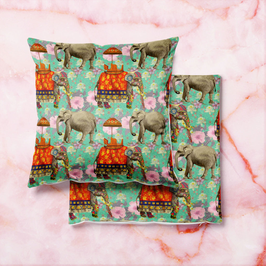 Elephant Pattern D2 Cushion Cover Throw Pillow-Cushion Covers-CUS_CV-IC 5007629 IC 5007629, Art and Paintings, Botanical, Floral, Flowers, Hand Drawn, Indian, Nature, Patterns, Scenic, Signs, Signs and Symbols, elephant, pattern, d2, cushion, cover, throw, pillow, lotus, flower, india, seamless, art, background, design, exotic, hand, drawn, wild, life, artzfolio, cushion cover, cushion 16x16 set of 5, cushions, cushion covers 16 inch x 16 inch, cushion covers, cushion cover 16x16, cushion covers 24x24, cush