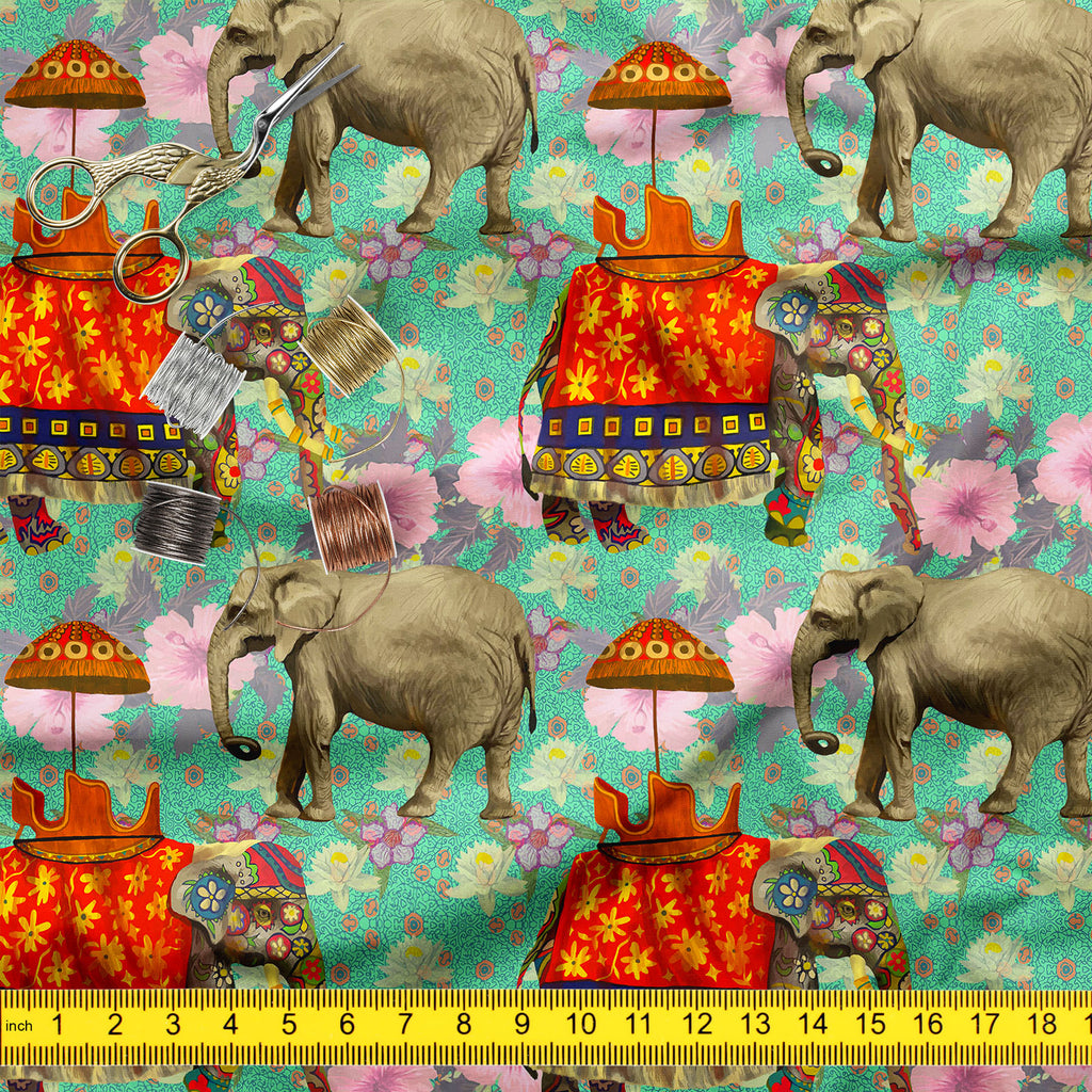 Elephant Pattern D2 Upholstery Fabric by Metre | For Sofa, Curtains, Cushions, Furnishing, Craft, Dress Material-Upholstery Fabrics-FAB_RW-IC 5007629 IC 5007629, Art and Paintings, Botanical, Floral, Flowers, Hand Drawn, Indian, Nature, Patterns, Scenic, Signs, Signs and Symbols, elephant, pattern, d2, upholstery, fabric, by, metre, for, sofa, curtains, cushions, furnishing, craft, dress, material, lotus, flower, india, seamless, art, background, design, exotic, hand, drawn, wild, life, artzfolio, cotton fa