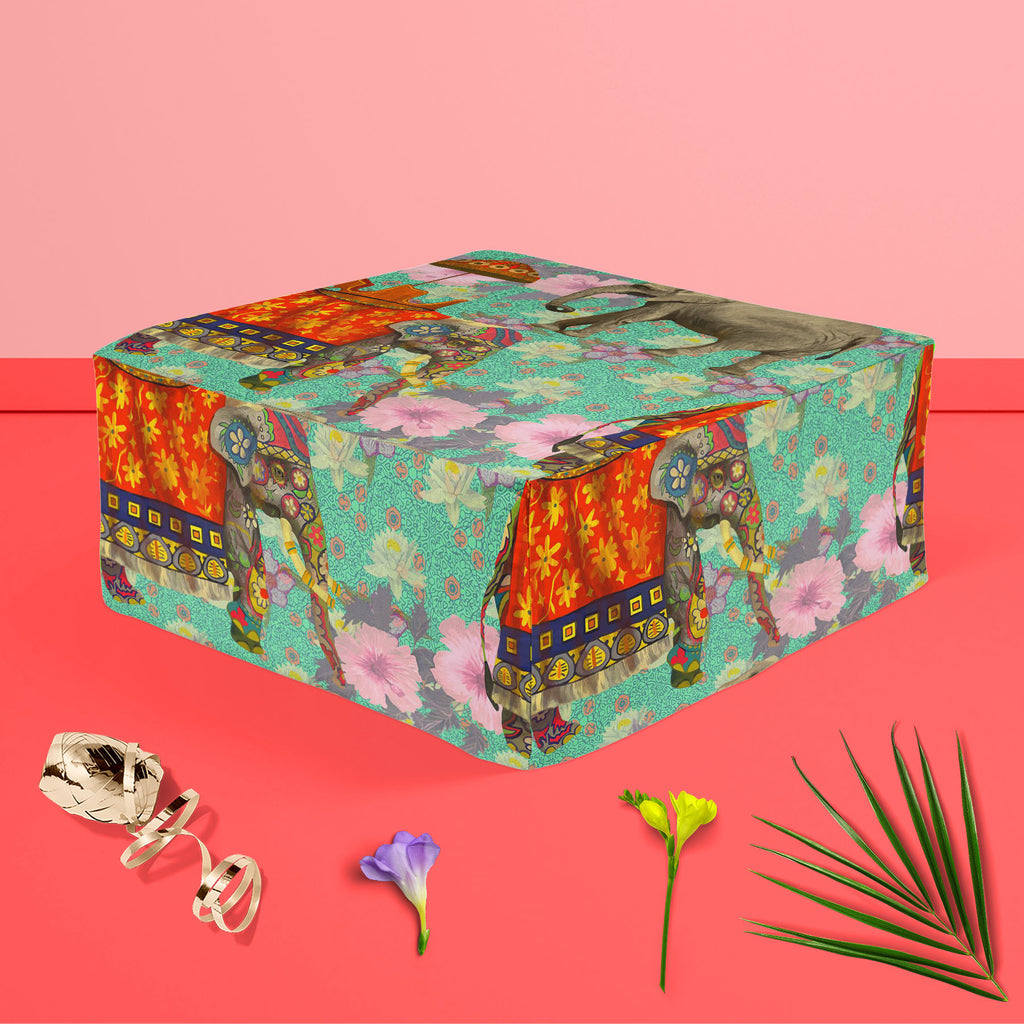 Elephant Pattern D2 Footstool Footrest Puffy Pouffe Ottoman Bean Bag | Canvas Fabric-Footstools-FST_CB_BN-IC 5007629 IC 5007629, Art and Paintings, Botanical, Floral, Flowers, Hand Drawn, Indian, Nature, Patterns, Scenic, Signs, Signs and Symbols, elephant, pattern, d2, footstool, footrest, puffy, pouffe, ottoman, bean, bag, canvas, fabric, lotus, flower, india, seamless, art, background, design, exotic, hand, drawn, wild, life, artzfolio, pouf, ottoman stool, ottoman furniture, ottoman sofa, pouf ottoman, 