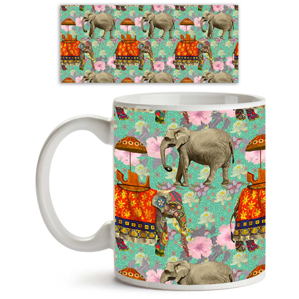 Indian Elephants Ceramic Coffee Tea Mug Inside White-Coffee Mugs-MUG-IC 5007629 IC 5007629, Art and Paintings, Botanical, Floral, Flowers, Hand Drawn, Indian, Nature, Patterns, Scenic, Signs, Signs and Symbols, elephants, ceramic, coffee, tea, mug, inside, white, elephant, lotus, flower, pattern, india, seamless, art, background, design, exotic, hand, drawn, wild, life, artzfolio, coffee mugs, custom coffee mugs, promotional coffee mugs, printed cup, promotional coffee cups, personalized ceramic mugs, ceram