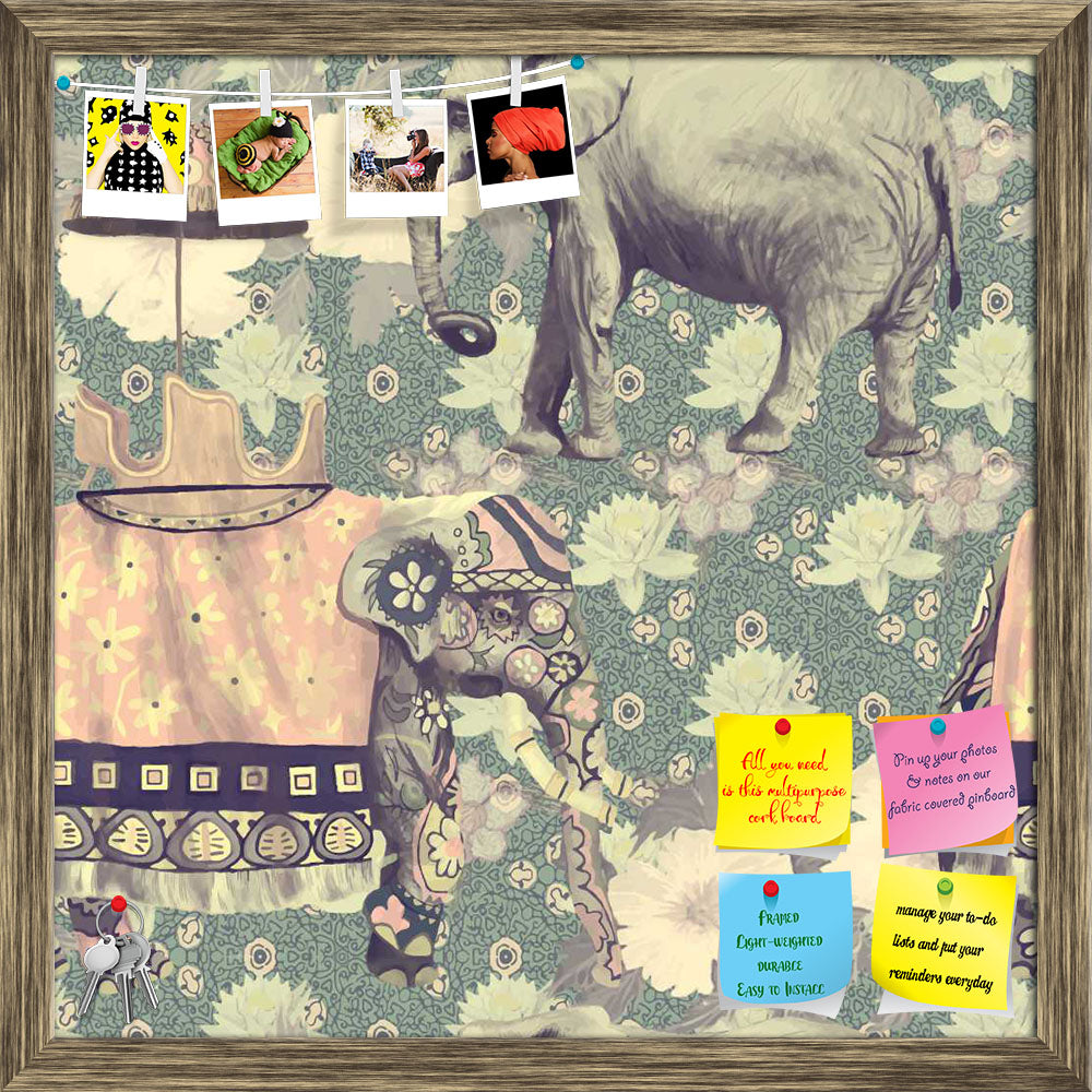ArtzFolio Indian Elephants D3 Printed Bulletin Board Notice Pin Board Soft Board | Framed-Bulletin Boards Framed-AZSAO38251529BLB_FR_L-Image Code 5007630 Vishnu Image Folio Pvt Ltd, IC 5007630, ArtzFolio, Bulletin Boards Framed, Animals, Traditional, Digital Art, indian, elephants, d3, printed, bulletin, board, notice, pin, soft, framed, vintage, style, seamless, pattern, hand, drawn, vector, pin up board, push pin board, extra large cork board, big pin board, notice board, small bulletin board, cork board,