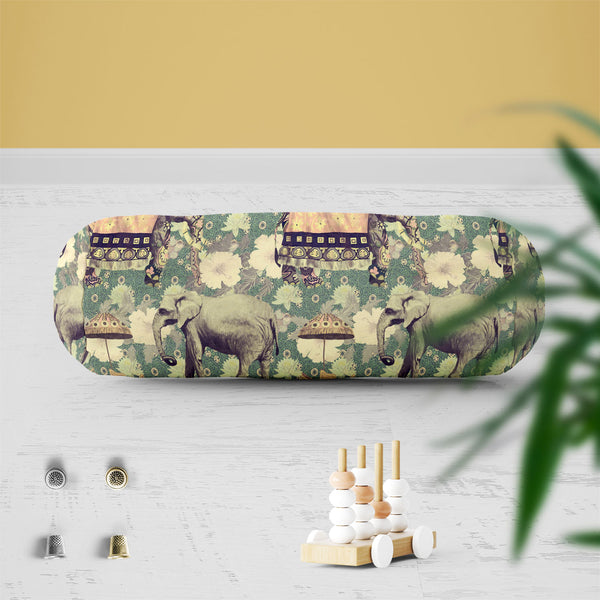 Elephant Pattern D3 Bolster Cover Booster Cases | Concealed Zipper Opening-Bolster Covers-BOL_CV_ZP-IC 5007630 IC 5007630, Ancient, Art and Paintings, Botanical, Fashion, Floral, Flowers, Hand Drawn, Historical, Indian, Medieval, Nature, Patterns, Retro, Scenic, Signs, Signs and Symbols, Vintage, elephant, pattern, d3, bolster, cover, booster, cases, zipper, opening, poly, cotton, fabric, art, background, design, exotic, flower, hand, drawn, india, lotus, old, seamless, style, trend, trendy, wild, life, art