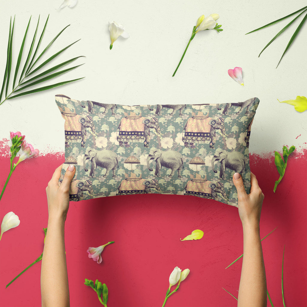 Elephant Pattern D3 Pillow Cover Case-Pillow Cases-PIL_CV-IC 5007630 IC 5007630, Ancient, Art and Paintings, Botanical, Fashion, Floral, Flowers, Hand Drawn, Historical, Indian, Medieval, Nature, Patterns, Retro, Scenic, Signs, Signs and Symbols, Vintage, elephant, pattern, d3, pillow, cover, case, art, background, design, exotic, flower, hand, drawn, india, lotus, old, seamless, style, trend, trendy, wild, life, artzfolio, pillow covers, pillow case, pillows cover, silk pillow covers for hair, pillow cover
