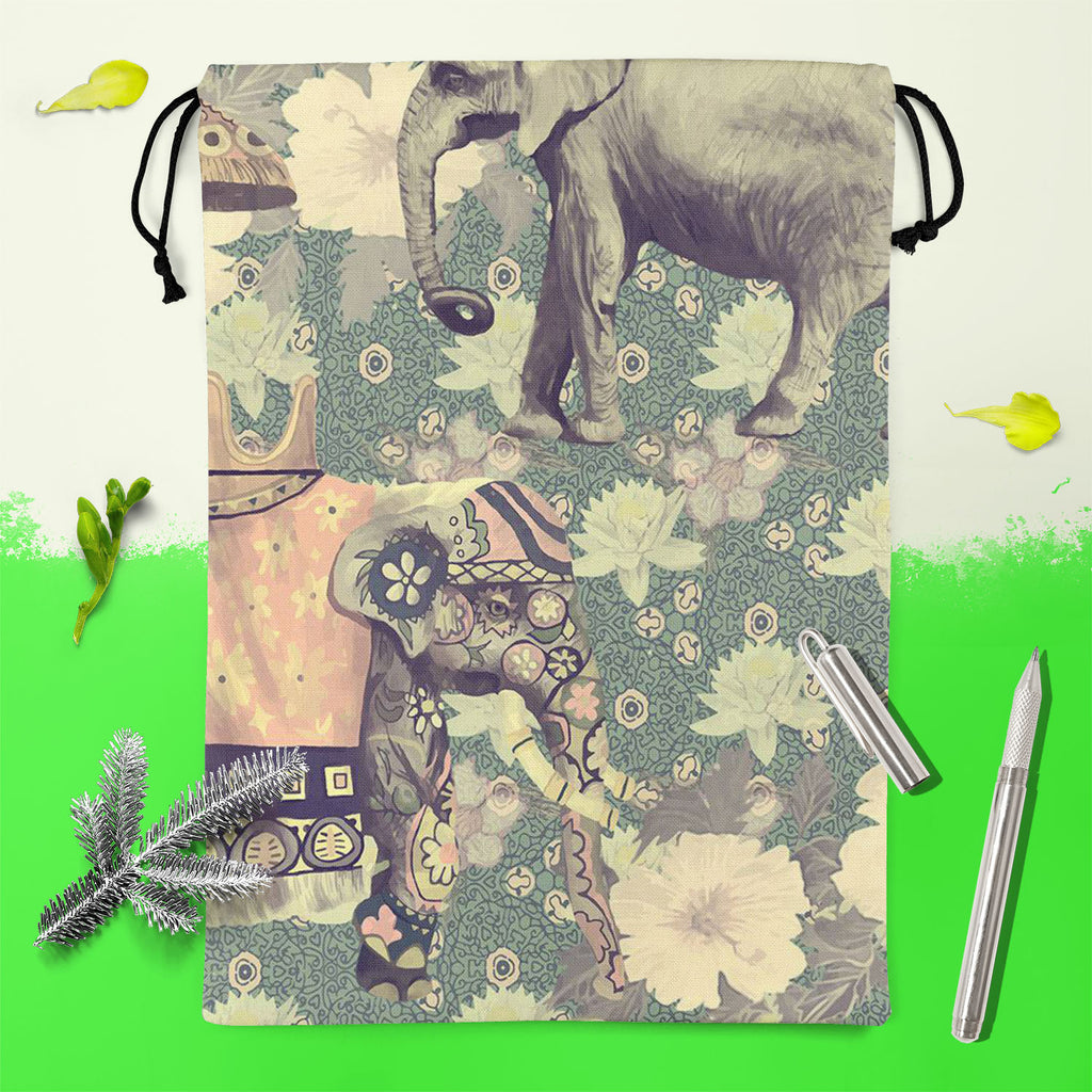 Elephant Pattern D3 Reusable Sack Bag | Bag for Gym, Storage, Vegetable & Travel-Drawstring Sack Bags-SCK_FB_DS-IC 5007630 IC 5007630, Ancient, Art and Paintings, Botanical, Fashion, Floral, Flowers, Hand Drawn, Historical, Indian, Medieval, Nature, Patterns, Retro, Scenic, Signs, Signs and Symbols, Vintage, elephant, pattern, d3, reusable, sack, bag, for, gym, storage, vegetable, travel, art, background, design, exotic, flower, hand, drawn, india, lotus, old, seamless, style, trend, trendy, wild, life, art