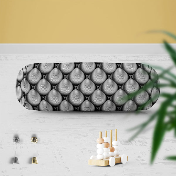 Monochrome Cone Bolster Cover Booster Cases | Concealed Zipper Opening-Bolster Covers-BOL_CV_ZP-IC 5007631 IC 5007631, Abstract Expressionism, Abstracts, Art and Paintings, Black, Black and White, Circle, Digital, Digital Art, Eygptian, Geometric, Geometric Abstraction, Graphic, Grid Art, Illustrations, Modern Art, Patterns, Semi Abstract, Signs, Signs and Symbols, Stripes, White, monochrome, cone, bolster, cover, booster, cases, zipper, opening, poly, cotton, fabric, abstract, abstraction, arc, arch, art, 