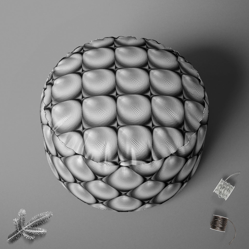 Monochrome Cone Footstool Footrest Puffy Pouffe Ottoman Bean Bag | Canvas Fabric-Footstools-FST_CB_BN-IC 5007631 IC 5007631, Abstract Expressionism, Abstracts, Art and Paintings, Black, Black and White, Circle, Digital, Digital Art, Eygptian, Geometric, Geometric Abstraction, Graphic, Grid Art, Illustrations, Modern Art, Patterns, Semi Abstract, Signs, Signs and Symbols, Stripes, White, monochrome, cone, footstool, footrest, puffy, pouffe, ottoman, bean, bag, canvas, fabric, abstract, abstraction, arc, arch