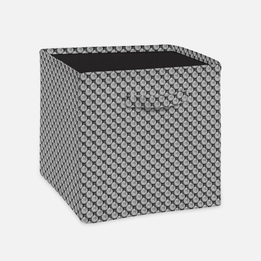 Monochrome Cone Illusion Foldable Open Storage Bin | Organizer Box, Toy Basket, Shelf Box, Laundry Bag | Canvas Fabric-Storage Bins-STR_BI_CB-IC 5007631 IC 5007631, Abstract Expressionism, Abstracts, Art and Paintings, Black, Black and White, Circle, Digital, Digital Art, Eygptian, Geometric, Geometric Abstraction, Graphic, Grid Art, Illustrations, Modern Art, Patterns, Semi Abstract, Signs, Signs and Symbols, Stripes, White, monochrome, cone, illusion, foldable, open, storage, bin, organizer, box, toy, bas