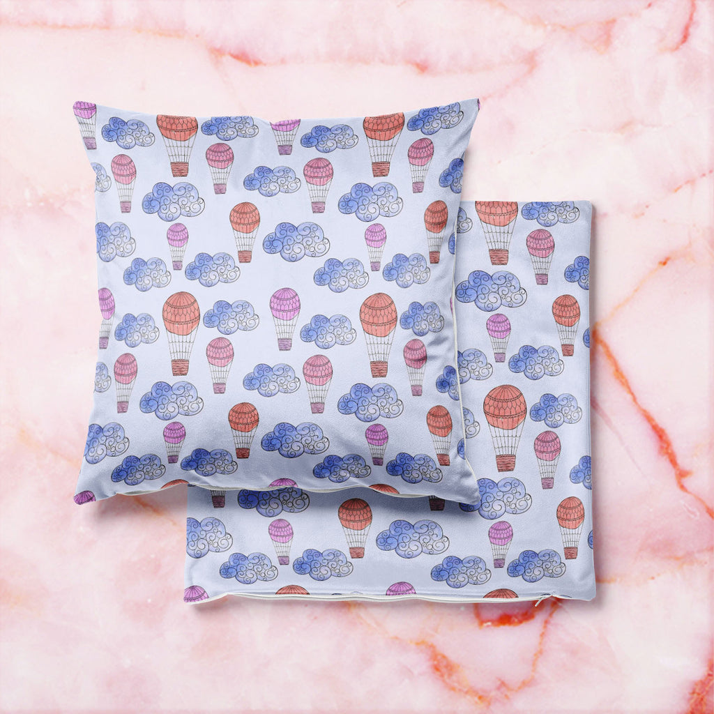 Watercolor Balloons & Clouds D2 Cushion Cover Throw Pillow-Cushion Covers-CUS_CV-IC 5007633 IC 5007633, Abstract Expressionism, Abstracts, Ancient, Black and White, Digital, Digital Art, Drawing, Graphic, Hand Drawn, Historical, Illustrations, Medieval, Patterns, Retro, Semi Abstract, Signs, Signs and Symbols, Splatter, Vintage, Watercolour, White, watercolor, balloons, clouds, d2, cushion, cover, throw, pillow, abstract, aerostat, air, aqua, background, balloon, banner, blue, bright, canvas, cloud, design,