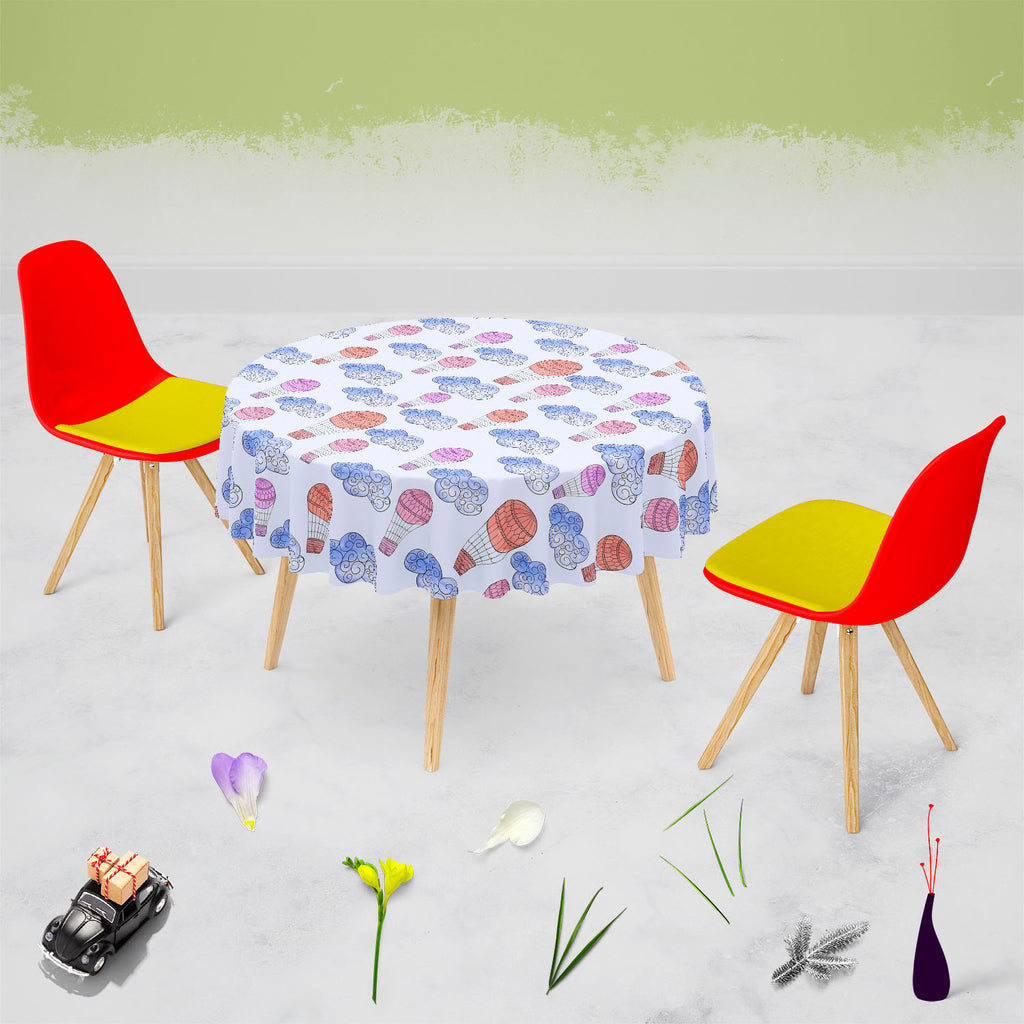 Watercolor Balloons & Clouds D2 Table Cloth Cover-Table Covers-CVR_TB_RD-IC 5007633 IC 5007633, Abstract Expressionism, Abstracts, Ancient, Black and White, Digital, Digital Art, Drawing, Graphic, Hand Drawn, Historical, Illustrations, Medieval, Patterns, Retro, Semi Abstract, Signs, Signs and Symbols, Splatter, Vintage, Watercolour, White, watercolor, balloons, clouds, d2, table, cloth, cover, abstract, aerostat, air, aqua, background, balloon, banner, blue, bright, canvas, cloud, design, element, hand, dr
