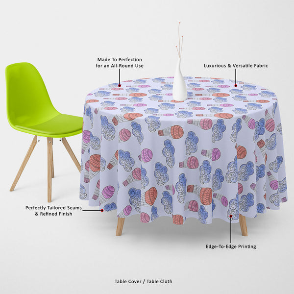Watercolor Balloons & Clouds Table Cloth Cover-Table Covers-CVR_TB_RD-IC 5007633 IC 5007633, Abstract Expressionism, Abstracts, Ancient, Black and White, Digital, Digital Art, Drawing, Graphic, Hand Drawn, Historical, Illustrations, Medieval, Patterns, Retro, Semi Abstract, Signs, Signs and Symbols, Splatter, Vintage, Watercolour, White, watercolor, balloons, clouds, table, cloth, cover, canvas, fabric, abstract, aerostat, air, aqua, background, balloon, banner, blue, bright, cloud, design, element, hand, d