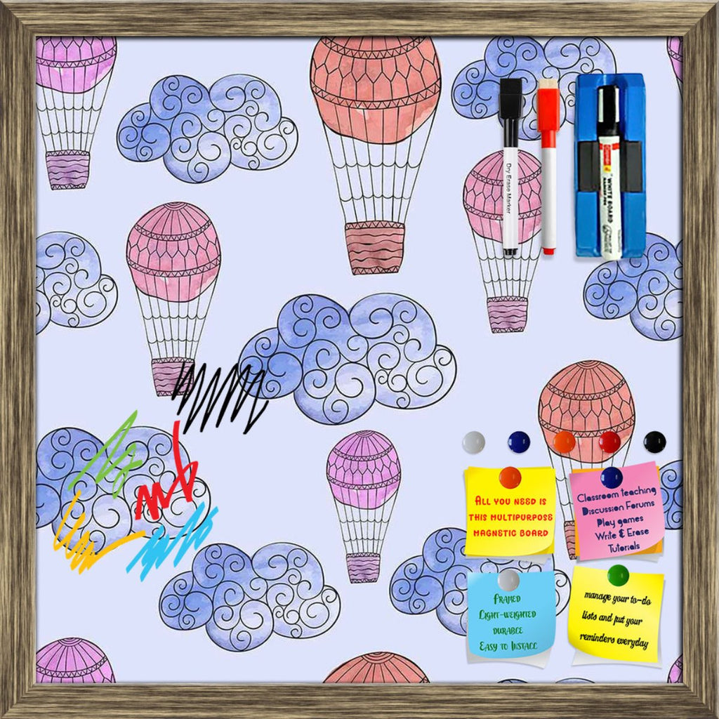 Watercolor Balloons & Clouds Framed Magnetic Dry Erase Board | Combo with Magnet Buttons & Markers-Magnetic Boards Framed-MGB_FR-IC 5007633 IC 5007633, Abstract Expressionism, Abstracts, Ancient, Black and White, Digital, Digital Art, Drawing, Graphic, Hand Drawn, Historical, Illustrations, Medieval, Patterns, Retro, Semi Abstract, Signs, Signs and Symbols, Splatter, Vintage, Watercolour, White, watercolor, balloons, clouds, framed, magnetic, dry, erase, board, printed, whiteboard, with, 4, magnets, 2, mark
