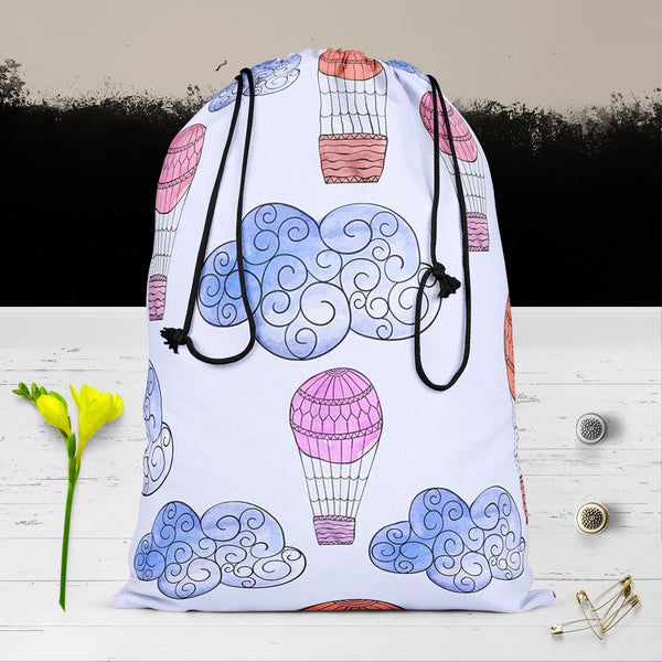 Watercolor Balloons & Clouds D2 Reusable Sack Bag | Bag for Gym, Storage, Vegetable & Travel-Drawstring Sack Bags-SCK_FB_DS-IC 5007633 IC 5007633, Abstract Expressionism, Abstracts, Ancient, Black and White, Digital, Digital Art, Drawing, Graphic, Hand Drawn, Historical, Illustrations, Medieval, Patterns, Retro, Semi Abstract, Signs, Signs and Symbols, Splatter, Vintage, Watercolour, White, watercolor, balloons, clouds, d2, reusable, sack, bag, for, gym, storage, vegetable, travel, cotton, canvas, fabric, a