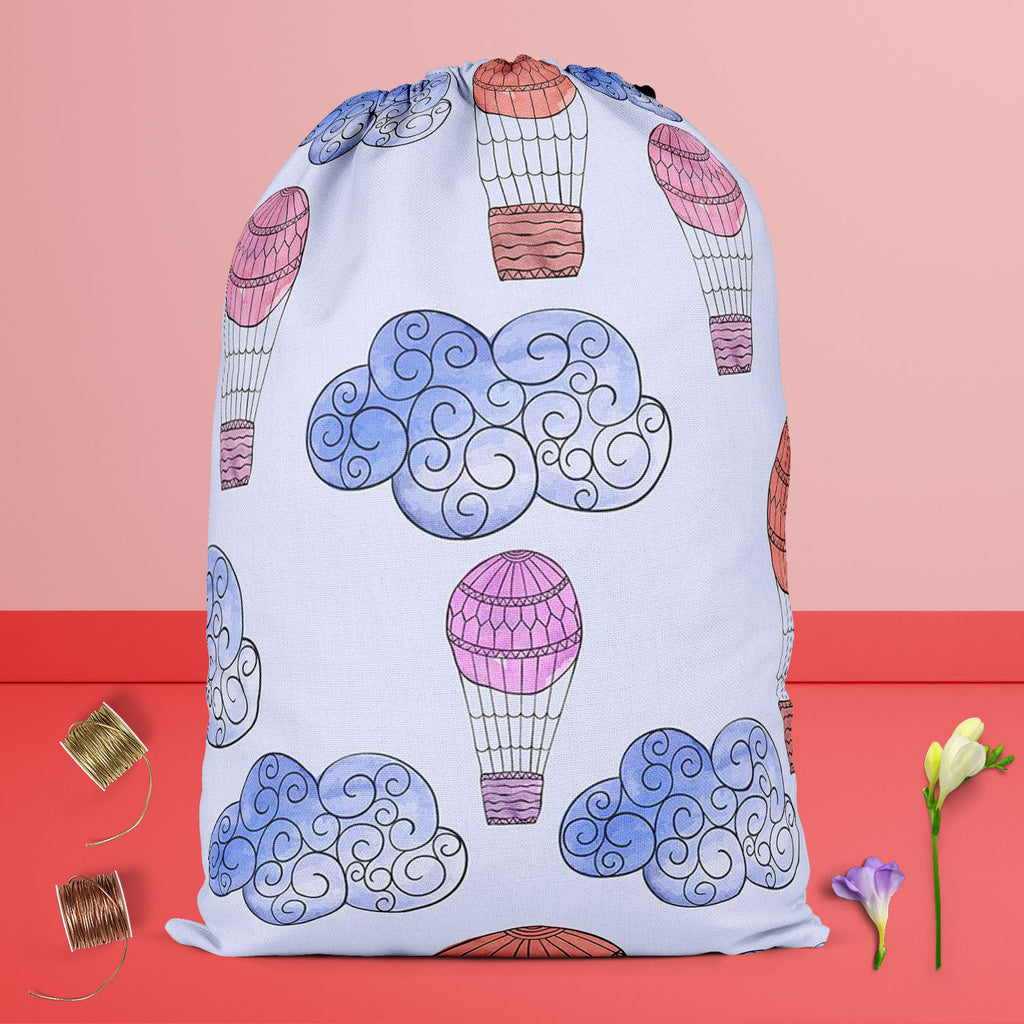 Watercolor Balloons & Clouds D2 Reusable Sack Bag | Bag for Gym, Storage, Vegetable & Travel-Drawstring Sack Bags-SCK_FB_DS-IC 5007633 IC 5007633, Abstract Expressionism, Abstracts, Ancient, Black and White, Digital, Digital Art, Drawing, Graphic, Hand Drawn, Historical, Illustrations, Medieval, Patterns, Retro, Semi Abstract, Signs, Signs and Symbols, Splatter, Vintage, Watercolour, White, watercolor, balloons, clouds, d2, reusable, sack, bag, for, gym, storage, vegetable, travel, abstract, aerostat, air, 