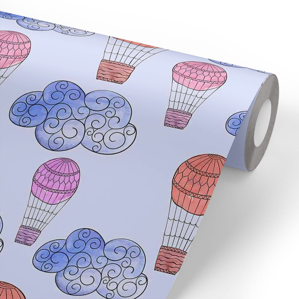 Watercolor Balloons & Clouds Wallpaper Roll-Wallpapers Peel & Stick-WAL_PA-IC 5007633 IC 5007633, Abstract Expressionism, Abstracts, Ancient, Black and White, Digital, Digital Art, Drawing, Graphic, Hand Drawn, Historical, Illustrations, Medieval, Patterns, Retro, Semi Abstract, Signs, Signs and Symbols, Splatter, Vintage, Watercolour, White, watercolor, balloons, clouds, wallpaper, roll, abstract, aerostat, air, aqua, background, balloon, banner, blue, bright, canvas, cloud, design, element, hand, drawn, h