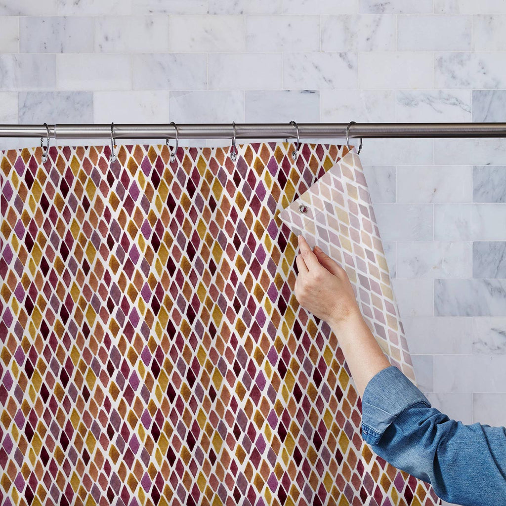 Checked Washable Waterproof Shower Curtain-Shower Curtains-CUR_SH-IC 5007634 IC 5007634, Abstract Expressionism, Abstracts, Ancient, Art and Paintings, Check, Cross, Culture, Drawing, Ethnic, Fashion, Geometric, Geometric Abstraction, Graffiti, Hand Drawn, Hipster, Historical, Illustrations, Medieval, Patterns, Plaid, Retro, Semi Abstract, Stripes, Traditional, Tribal, Vintage, Watercolour, World Culture, checked, washable, waterproof, shower, curtain, abstract, art, background, boho, bright, brush, checks,