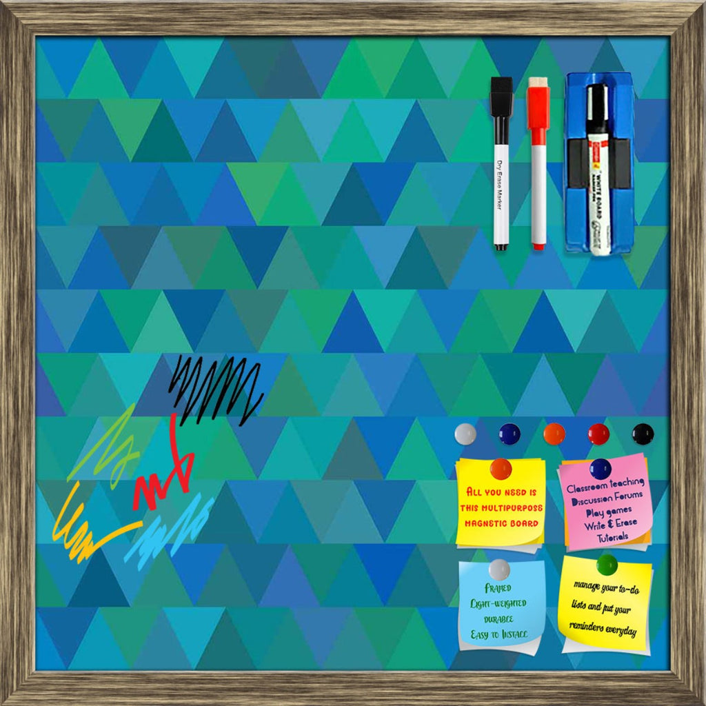 Creative Triangles Framed Magnetic Dry Erase Board | Combo with Magnet Buttons & Markers-Magnetic Boards Framed-MGB_FR-IC 5007635 IC 5007635, Abstract Expressionism, Abstracts, Digital, Digital Art, Fashion, Geometric, Geometric Abstraction, Graphic, Hipster, Illustrations, Modern Art, Patterns, Retro, Semi Abstract, Signs, Signs and Symbols, Triangles, creative, framed, magnetic, dry, erase, board, printed, whiteboard, with, 4, magnets, 2, markers, 1, duster, abstract, background, vector, backdrop, blue, c