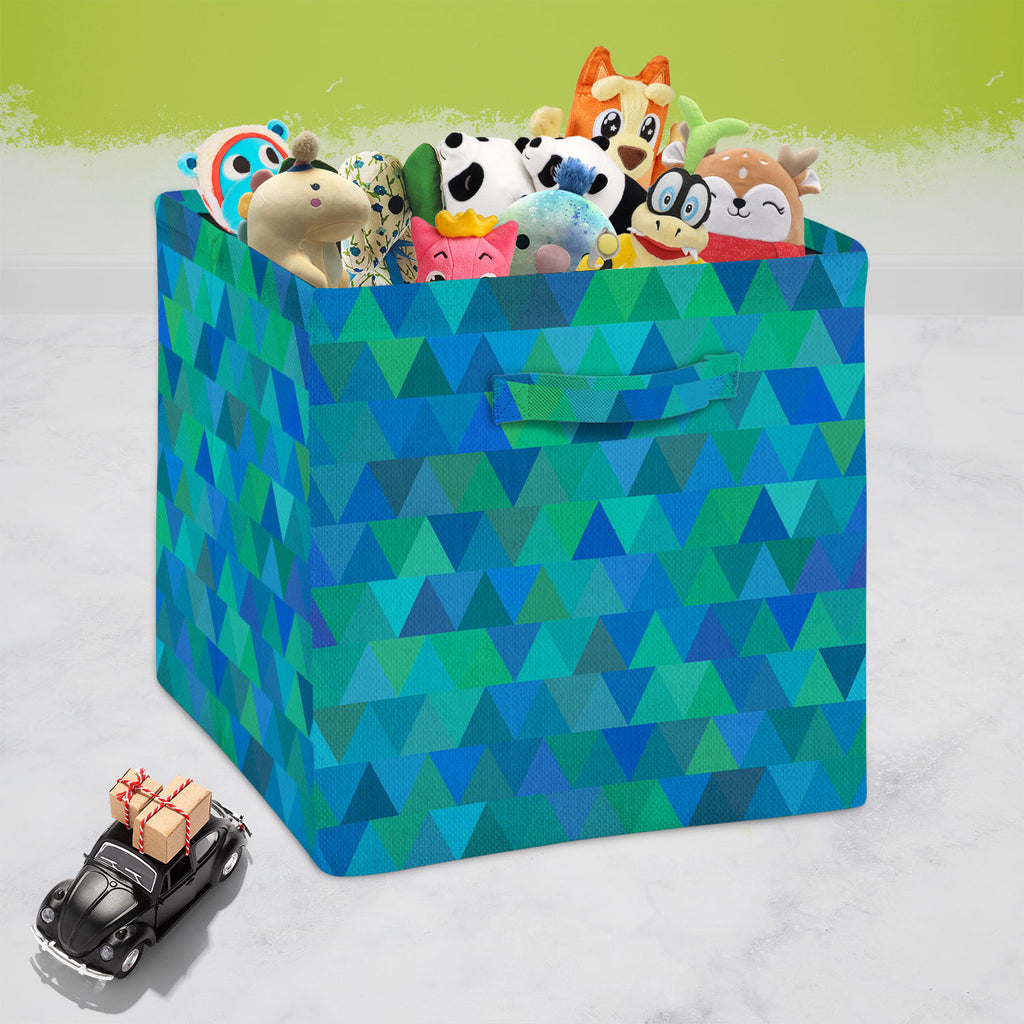 Creative Triangles D1 Foldable Open Storage Bin | Organizer Box, Toy Basket, Shelf Box, Laundry Bag | Canvas Fabric-Storage Bins-STR_BI_CB-IC 5007635 IC 5007635, Abstract Expressionism, Abstracts, Digital, Digital Art, Fashion, Geometric, Geometric Abstraction, Graphic, Hipster, Illustrations, Modern Art, Patterns, Retro, Semi Abstract, Signs, Signs and Symbols, Triangles, creative, d1, foldable, open, storage, bin, organizer, box, toy, basket, shelf, laundry, bag, canvas, fabric, abstract, background, vect